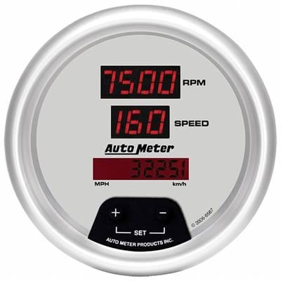 AutoMeter AutoMeter Ultra-Lite Digital Combination Speedometer/Tachometer Gauges 6587 Autofit