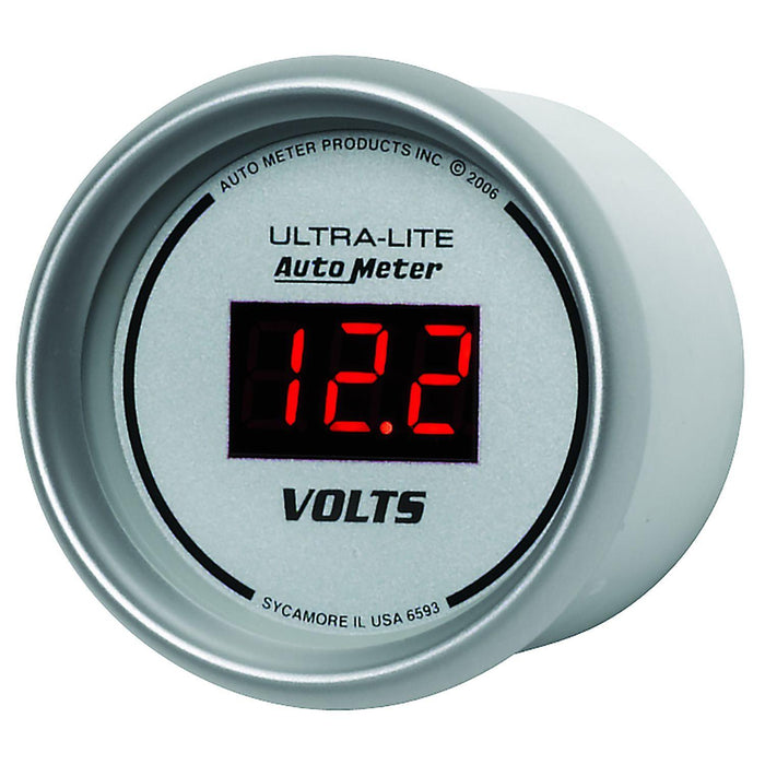 AUTOMETER Digital, In-dash, 2-1/16", 8-18 Volts Ultra-Lite Digital Series Voltmeter Gauge AU6593 Autofit