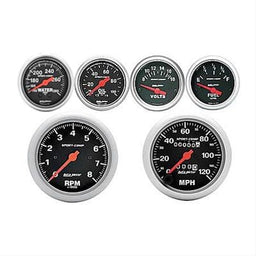 AutoMeter Summit Racing™ AutoMeter Sport Comp Analog Gauge Pro Packs 07-0001 Autofit
