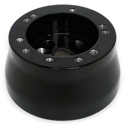 Automotive Fittings 5 & 6 Hole Aluminium Steering Wheel Adapter, Black 5 & 6 Hole Aluminium Steering Wheel Adapter, Black Autofit