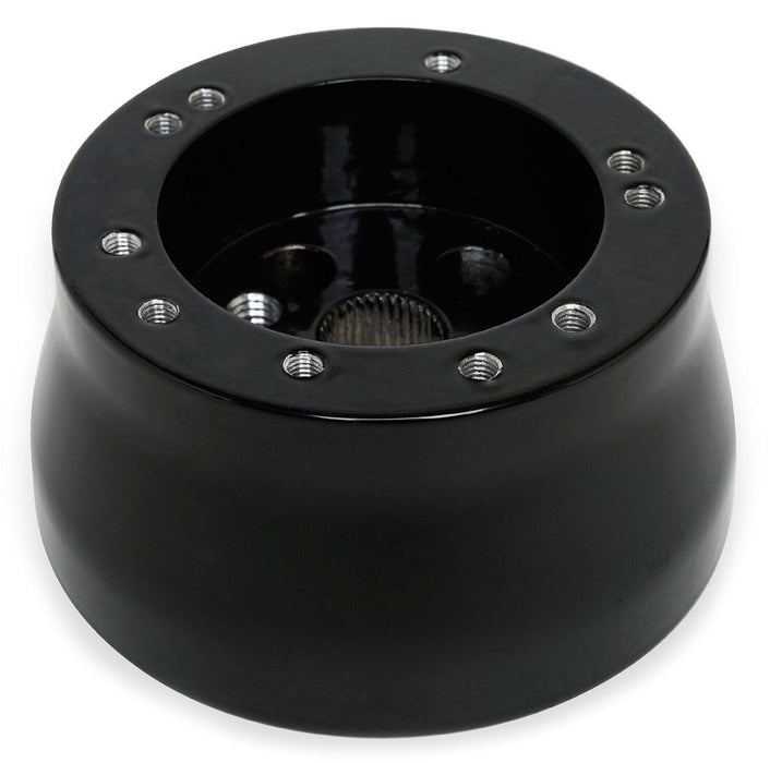 Automotive Fittings 5 & 6 Hole Aluminium Steering Wheel Adapter, Black 5 & 6 Hole Aluminium Steering Wheel Adapter, Black Autofit