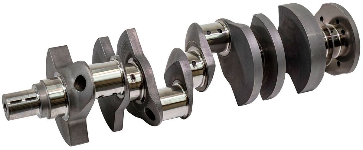 Automotive Fittings Forged Crankshaft 3.75" Stroke, 350 Main Journal (Use with 6.00" Rods), Big Block Snout Forged Crankshaft 3.75" Stroke, 350 Main Journal (Use with 6.00" Rods) Autofit
