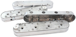 Automotive Fittings GM LS 2 Piece Retro Smooth Valve Cover Set, Polished Finish GM LS 2 Piece Retro Smooth Valve Cover Set, Polished Finish Autofit