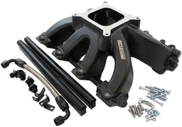 Automotive Fittings GM LS Cathedral Port Carburettor Hi Rise Race Single Plane EFI Intake Manifold, Black Finish GM LS Cathedral Port Carburettor Hi Rise Race Single Plane EFI Intake Autofit