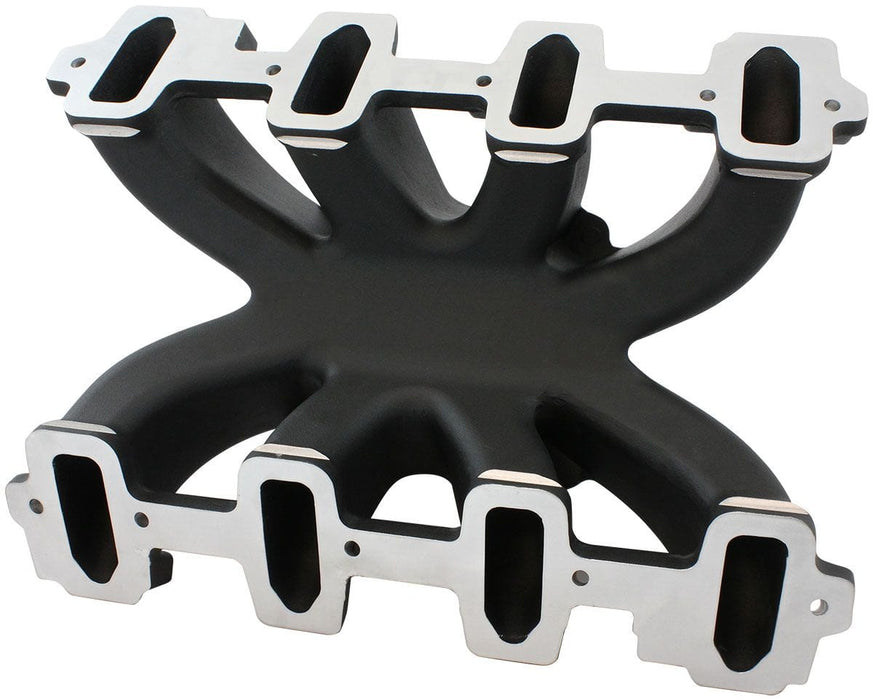 Automotive Fittings GM LS Cathedral Port Carburettor Hi Rise Single Plane Non-EFI Intake Manifold, Black Finish GM LS Cathedral Port Carburettor Hi Rise Single Plane Non-EFI Intake M Autofit