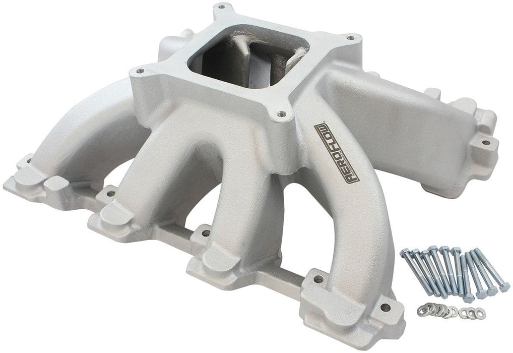 Automotive Fittings GM LS Cathedral Port Carburettor Hi Rise Single Plane Non-EFI Intake Manifold, Natural Cast Finish GM LS Cathedral Port Carburettor Hi Rise Single Plane Non-EFI Intake M Autofit