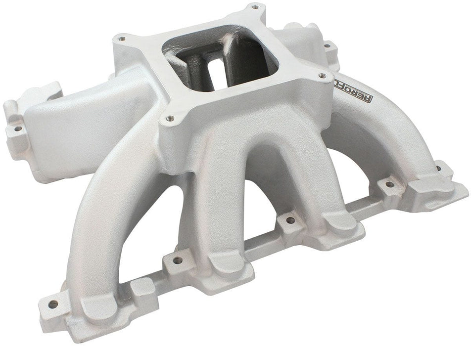 Automotive Fittings GM LS Cathedral Port Carburettor Hi Rise Single Plane Non-EFI Intake Manifold, Natural Cast Finish GM LS Cathedral Port Carburettor Hi Rise Single Plane Non-EFI Intake M Autofit