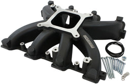 Automotive Fittings GM LS Cathedral Port Carburettor Street Single Plane Non-EFI Intake Manifold, Black Finish GM LS Cathedral Port Carburettor Street Single Plane Non-EFI Intake Ma Autofit