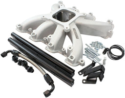 Automotive Fittings GM LS Rectangle Port Carburettor Street Single Plane EFI Intake Manifold, Natural Cast Finish GM LS Rectangle Port Carburettor Street Single Plane EFI Intake Manifo Autofit