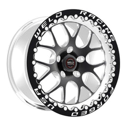 Automotive Fittings RT-S S77 15 x 8.33" Wheel, Polished with Black Center and Single Beadlock for M/T RT-S S77 15 x 8.33" Wheel, Polished with Black Center and Single Beadl Autofit