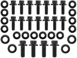 Automotive Fittings Small Block Chev with 1 Piece Gasket Oil Pan Bolt Kit - Black Finish Small Block Chev with 1 Piece Gasket Oil Pan Bolt Kit - Black Finish Autofit