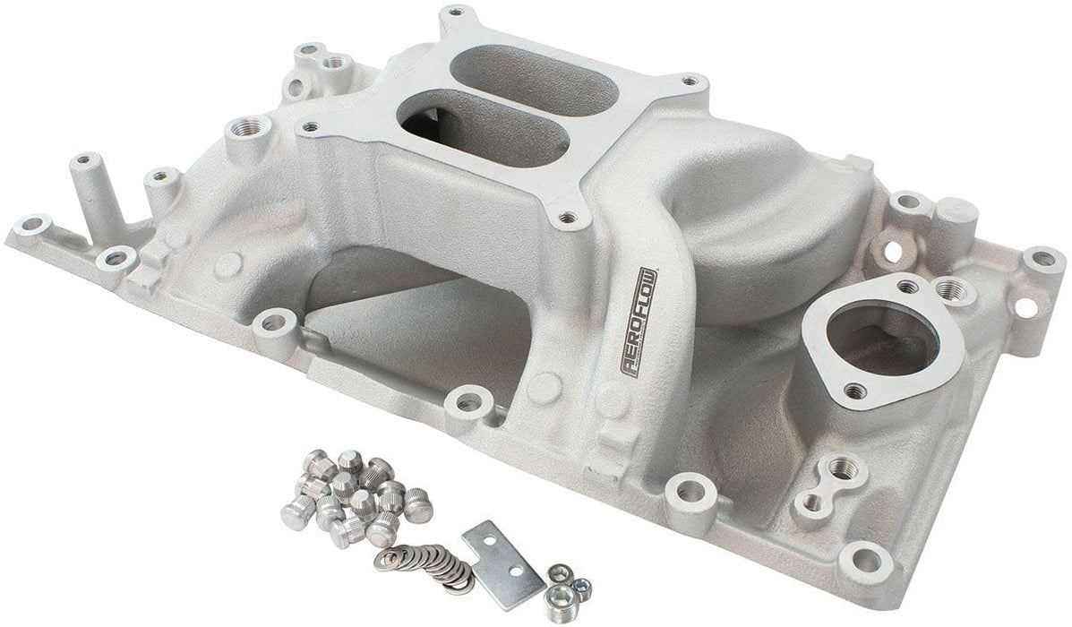 Automotive Fittings Small Block Chrysler Air Gap Dual Plane Intake Manifold, Natural Cast Finish Small Block Chrysler Air Gap Dual Plane Intake Manifold, Natural Cast Autofit