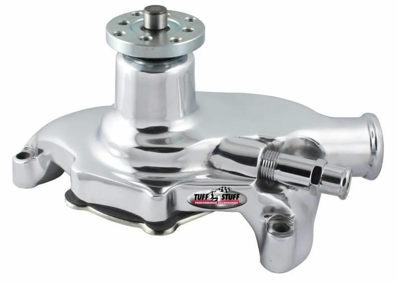 Automotive Fittings Smooth Style Short Mechanical Water Pump, 5.625" Height, 5/8" Pilot, Chrome Smooth Style Short Mechanical Water Pump, 5.625" Height, 5/8" Pilot, C Autofit