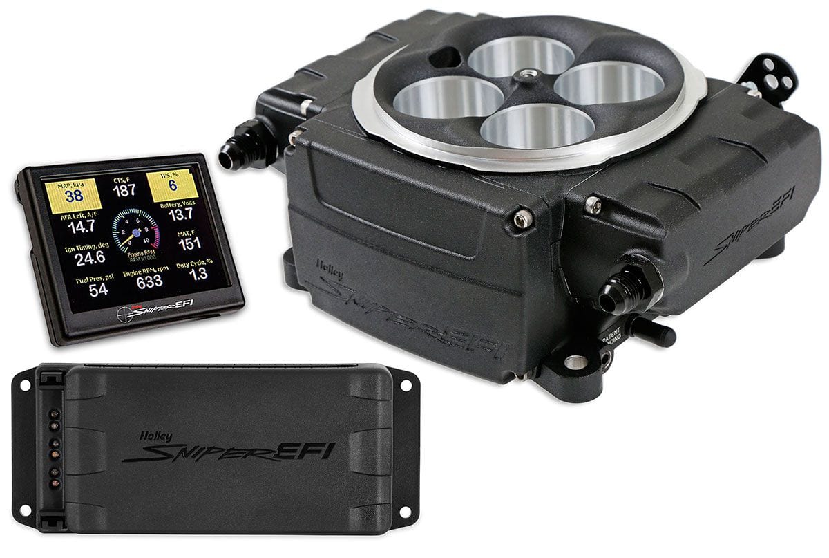 Sniper EFI 4BBL Self Tuning System with PDM,Black — Automotive Fittings