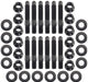 Automotive Fittings Universal Valve Cover Stud Kit 1/4-20" OAL 1.50", Pack of 12 - Black Finish Universal Valve Cover Stud Kit 1/4-20" OAL 1.50", Pack of 12 - Black F Autofit