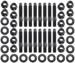 Automotive Fittings Universal Valve Cover Stud Kit 1/4-20" OAL 1.50", Pack of 16 - Black Finish Universal Valve Cover Stud Kit 1/4-20" OAL 1.50", Pack of 16 - Black F Autofit