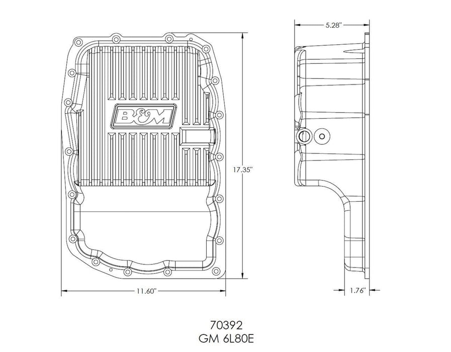 B&M B&M Automatic Transmission Deep Pans 70392 Autofit