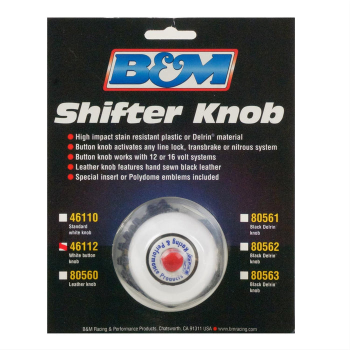 B&M B&M Button Shifter Knobs 46112 Autofit