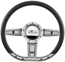 Billet Billet Billet 14" CAMBER D-Shaped Billet Steering Wheel (BS29402) Autofit