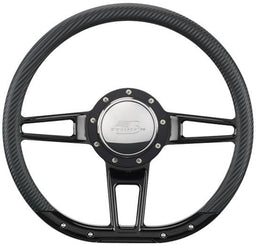 Billet Billet Billet 14" FORMULA D-Shaped Steering Wheel (BSBLK29409) Autofit