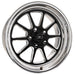 Billet Specialties Billet Specialties AMC40 Malibu Black Satin Custom Order Wheels AMCB40810 Autofit