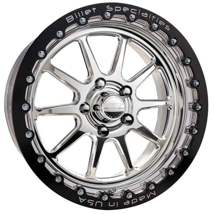 Billet Specialties Billet Specialties AMC40 Malibu Double Beadlock Polished Custom Order Wheels AMC40DB514 Autofit