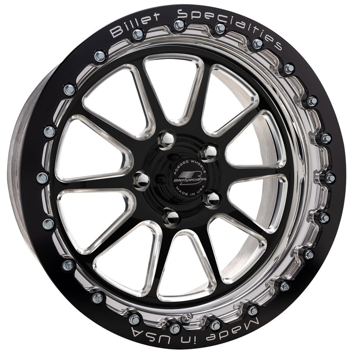 Billet Specialties Billet Specialties AMC40 Malibu Single Beadlock Black Satin Custom Order Wheels AMCB40SB510 Autofit