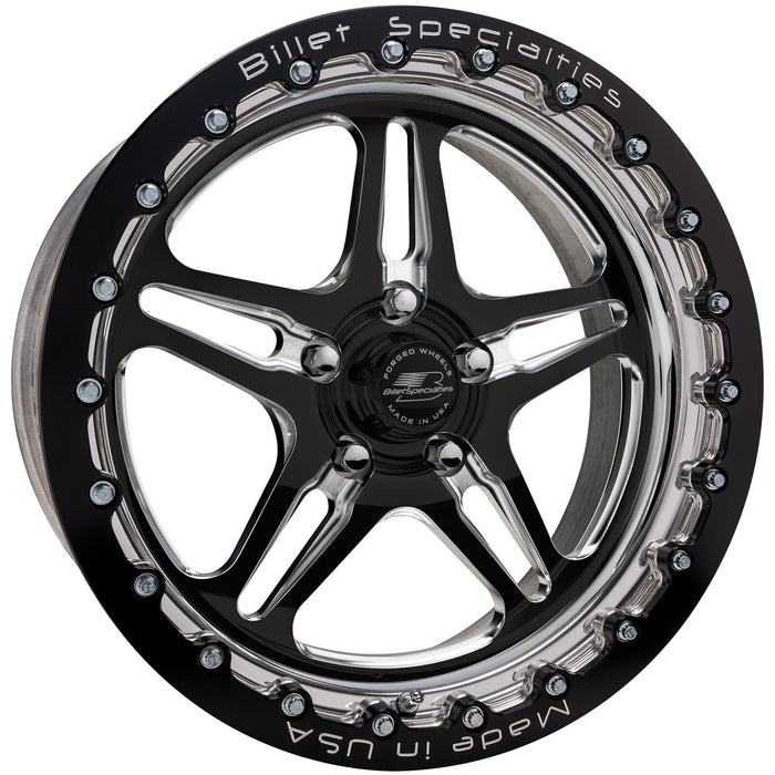 Billet Specialties Billet Specialties AMC45 Lonestar Double Beadlock Black Satin Custom Order Wheels AMCB45DB515 Autofit