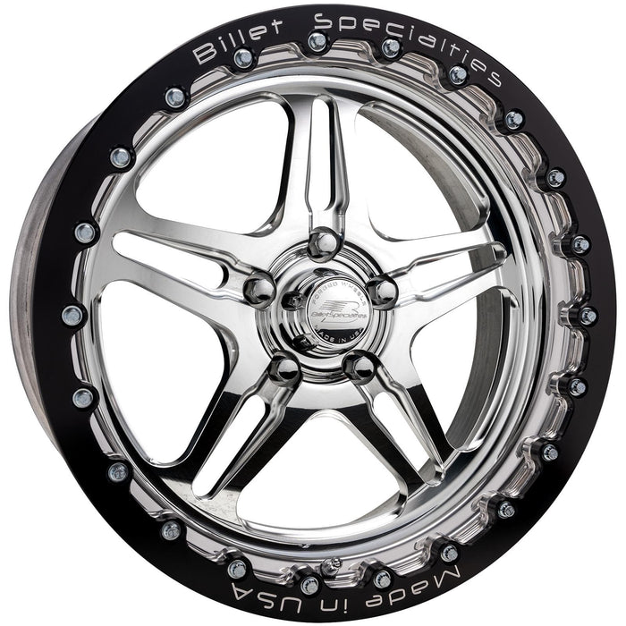 Billet Specialties Billet Specialties AMC60 Turbo Double Beadlock Polished Custom Order Wheels AMC60DB514 Autofit