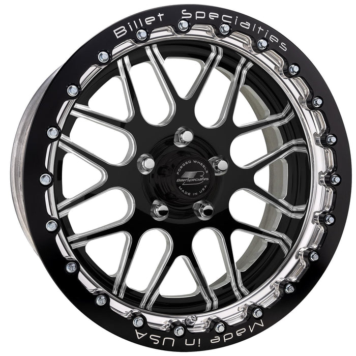 Billet Specialties Billet Specialties AMC60 Turbo Single Beadlock Black Satin Custom Order Wheels AMCB60SB510 Autofit