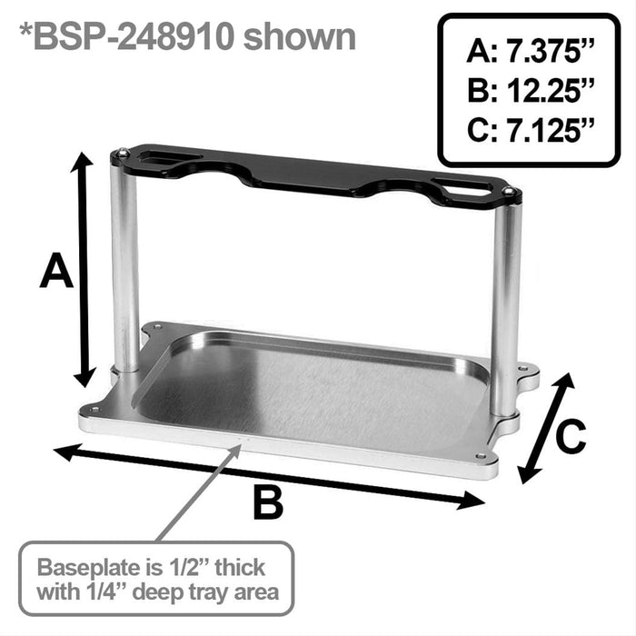 Billet Specialties Billet Specialties Billet Battery Mounts 248915 Autofit