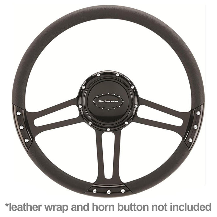 Billet Specialties Billet Specialties Half-Wrap Steering Wheels BLK29263 Autofit