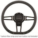 Billet Specialties Billet Specialties Half-Wrap Steering Wheels BLK29409 Autofit