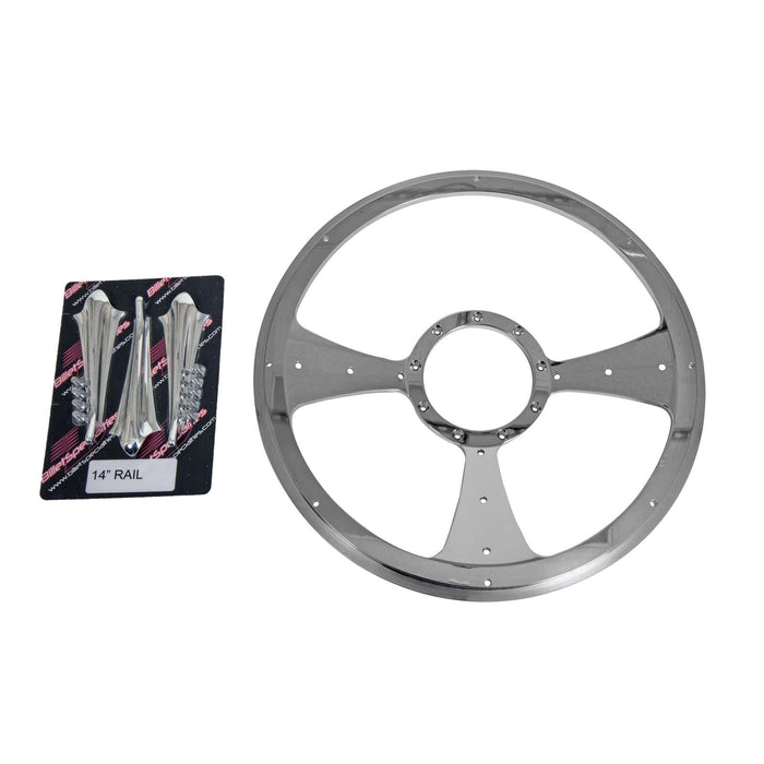 Billet Specialties Billet Specialties Half-Wrap Steering Wheels P30096 Autofit