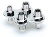 Billet Specialties Billet Specialties Heat and Air Conditioning Bulkheads 66925 Autofit