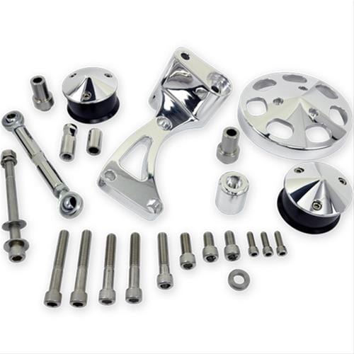 Billet Specialties Billet Specialties Serpentine Conversion Air Conditioning Add-On Kits FM1320PC Autofit
