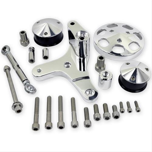 Billet Specialties Billet Specialties Serpentine Conversion Air Conditioning Add-On Kits FM1325PC Autofit