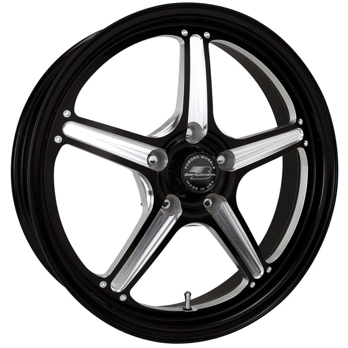 Billet Specialties Billet Specialties Street Lite Drag Pack Black Powdercoated Wheels RSFB23850X6525 Autofit