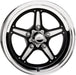 Billet Specialties Billet Specialties Street Lite Drag Pack Black Powdercoated Wheels RSFB38506525N Autofit