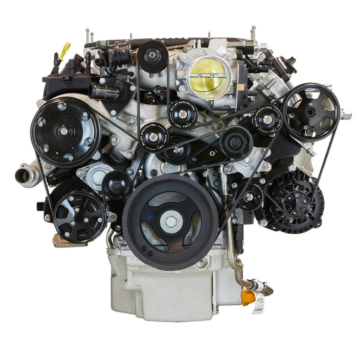 Billet Specialties Billet Specialties Tru Trac Gen V LT4 Serpentine Systems with A/C BLK13500 Autofit