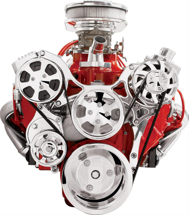 Billet Specialties Billet Specialties Tru Trac Serpentine Systems with A/C 13120 Autofit