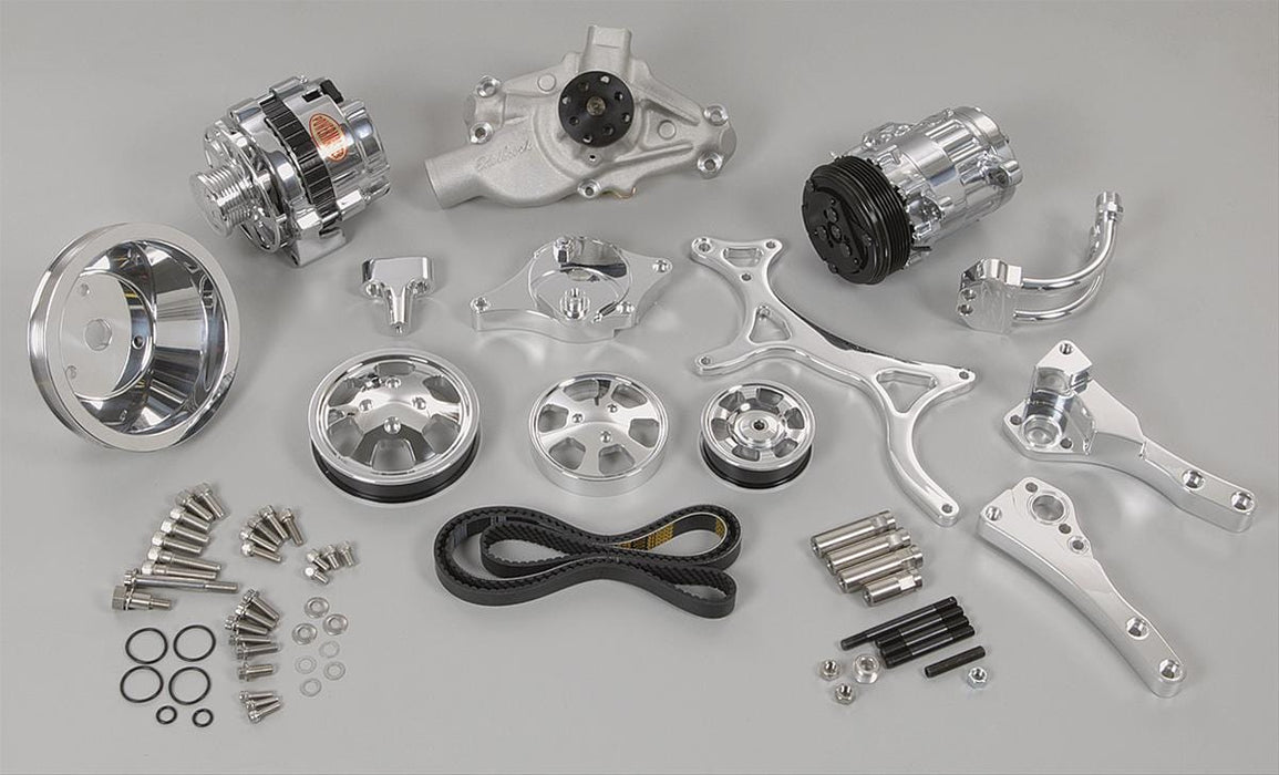 Billet Specialties Billet Specialties Tru Trac Serpentine Systems with A/C 13120 Autofit