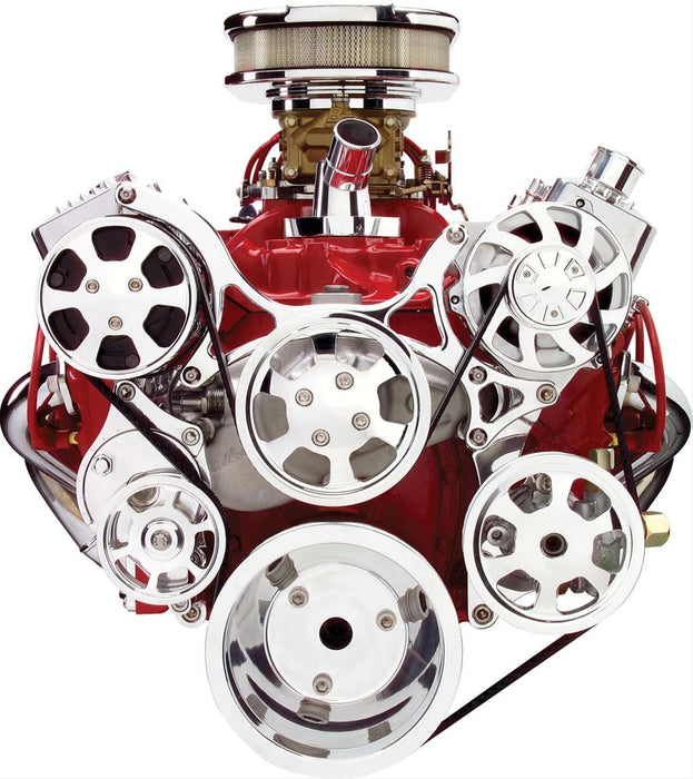 Billet Specialties Billet Specialties Tru Trac Serpentine Systems with A/C 13220 Autofit