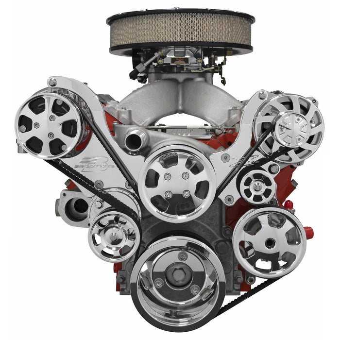 Billet Specialties Billet Specialties Tru Trac Serpentine Systems with A/C 13450P Autofit