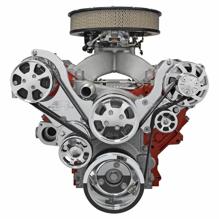Billet Specialties Billet Specialties Tru Trac Serpentine Systems with A/C 13470A Autofit