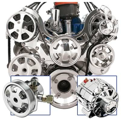 Billet Specialties Billet Specialties Tru Trac Serpentine Systems with A/C 13600PA Autofit