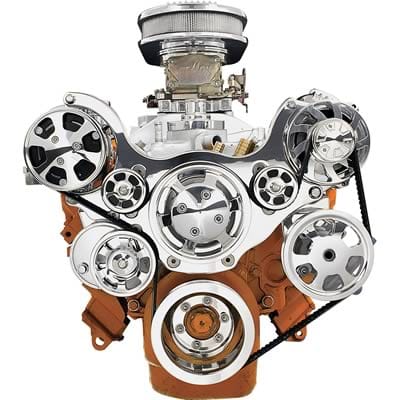Billet Specialties Billet Specialties Tru Trac Serpentine Systems with A/C 13800P Autofit