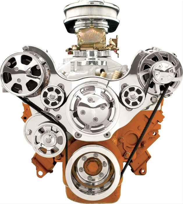 Billet Specialties Billet Specialties Tru Trac Serpentine Systems with A/C 13820A Autofit