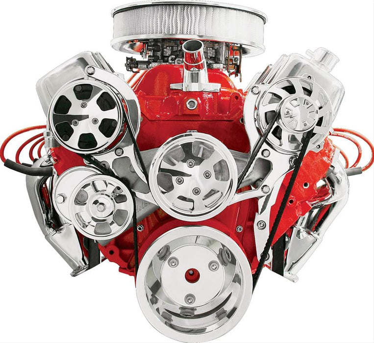 Billet Specialties Billet Specialties Tru Trac Serpentine Systems with A/C 14120 Autofit
