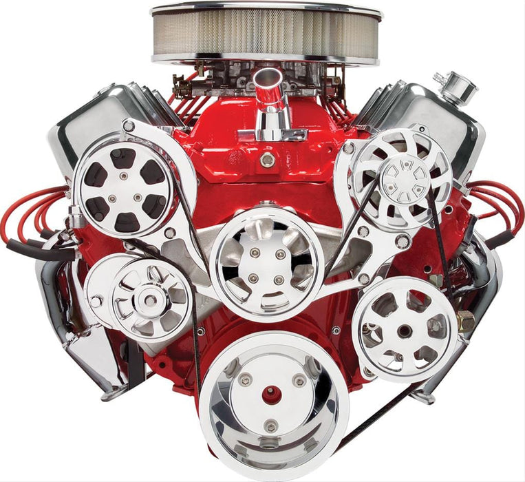 Billet Specialties Billet Specialties Tru Trac Serpentine Systems with A/C 14220 Autofit